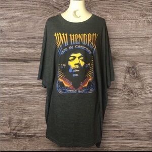 Jimi Hendrix LIVE in Concert Karl Ferris 1969 Spring Gray T-shirt 6XL VGUC
